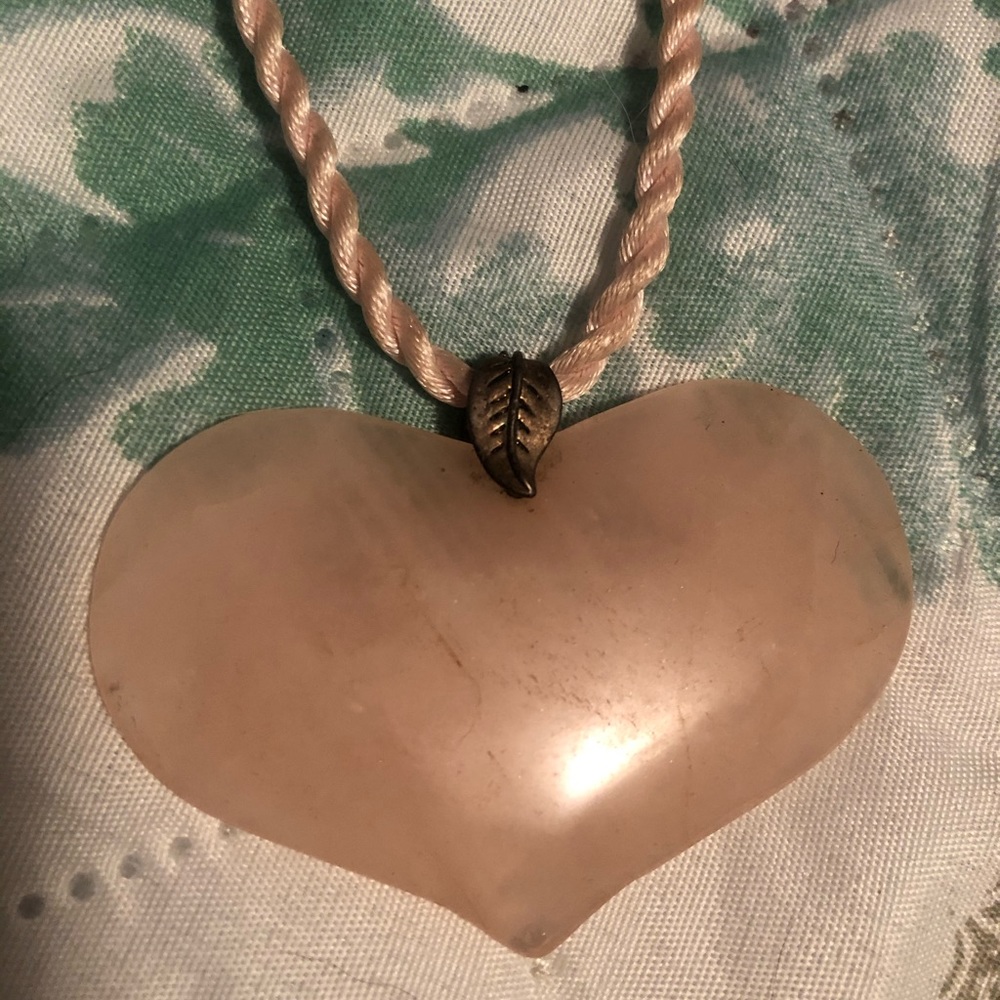 Pink ❤️2x$10stone heart pendant - Picture 5 of 7